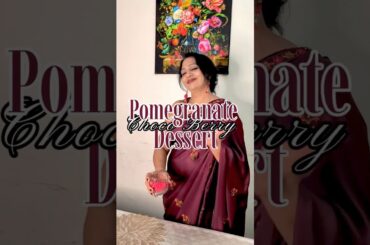 Pomegranate with Chocolate? Try this easy and yummy dessert 😋 #cooking #recipe #food #easyrecipe