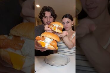 This was actually a 10/10😮‍💨 #foodshorts #cooking #fishsandwich #recipe #couple #food