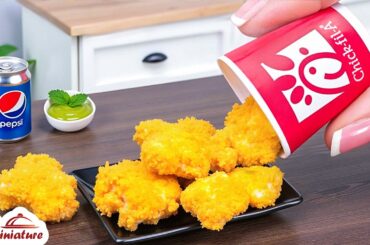 🍗 So Crunchy Mini Chick fil A Nuggets Recipe  ASMR Cooking Mini Food