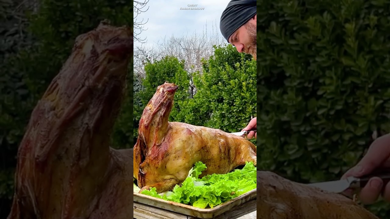 Whole Lamb Stuffed with Rice | Slow Roasted #food #cooking #bbq Whole Lamb Stuffed with Rice | Slow Roasted #food #cooking #bbq