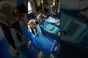 Stunning Dining Room Makeover: Metallic Epoxy Floor Timelapse