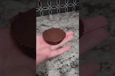 Chocolate peanut butter Reese's cup(protein)#recipe #foodasmr #food #cooking  #healthy