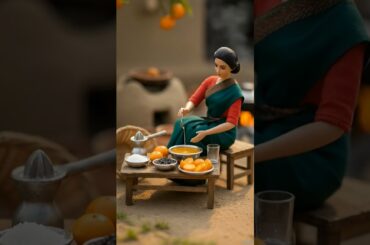 TitlesPed Se Fresh Orange Juice 🍊😍 Miniature ASMR #Shorts #miniaturecooking #cooking