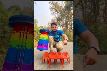 😱 Mini 4 Seater Dining Table vs Lightweight Folding Camping Stool | Unboxing🔥#shorts​