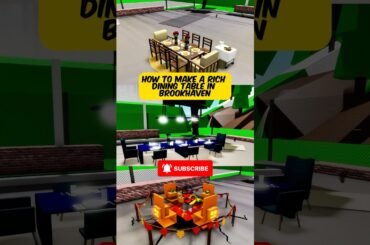 How to make a RICH DINING TABLE in Brookhaven 🍴🍷
