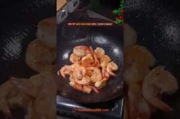 EASY STIR-FRIED SHRIMP RECIPE #recipe #cooking #chinesefood #shrimp