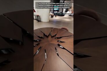 Satisfying Mechanical Design For An Expanding Round Dining Table