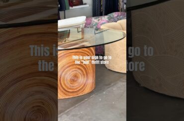 Vintage Pencil Reed dining table! I never find anything at this thrift but now I’ll be going back