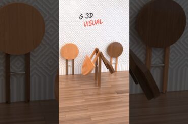 Space Saving Folding Dining Table Set (Wooden)