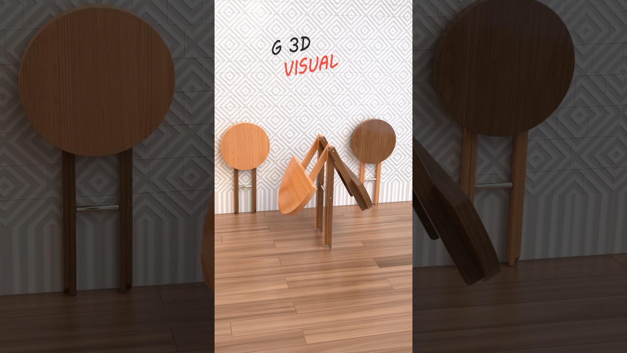 Space Saving Folding Dining Table Set (Wooden) Space Saving Folding Dining Table Set (Wooden)