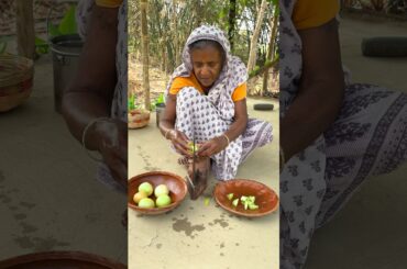 Green Tomato with Poppy Seeds | Easy Village Style Cooking #shorts #cooking #recipe