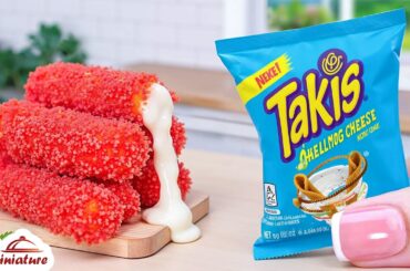 🌶️ So Hot Mini Takis Chicken Mozzarella Sticks Recipe | ASMR Cooking Mini Food