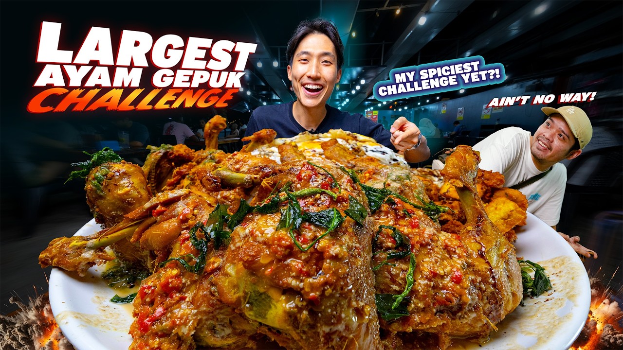 LARGEST 8KG AYAM GEPUK CHALLENGE in KL Malaysia! | My Spiciest Food Challenge Yet?! LARGEST 8KG AYAM GEPUK CHALLENGE in KL Malaysia! | My Spiciest Food Challenge Yet?!
