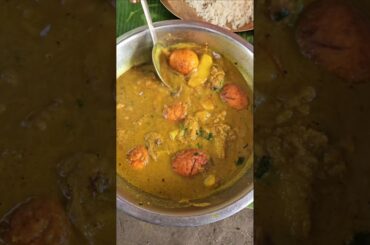 Egg Cauliflower Curry with Potato #shorts #cooking #recipe #villagefood