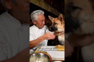 Chef’s Table: K9 Edition…😭 Tuna, White Fish, And Cucumber Sushi, Asanebo Style! 👍 #shorts