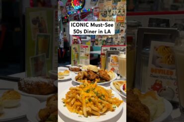 ICONIC 50s themed diner in LA 😋 #losangeles #restaurant #foodie