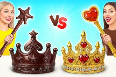 Real Food vs Chocolate Food Challenge | Amazing Food Challenges by Multi DO