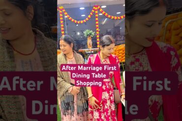 "After Marriage First Dining Table Shopping With Mother-in-Law & Husband Family Vlog"#wedding