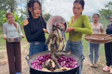 Amazing cooking onion with fish recipe