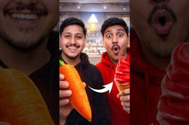 Gusse Me Gajar Ka Icecream Banaya 🤯 - #cooking #food #recipe #vlog #dailyvlog #comedy #shorts