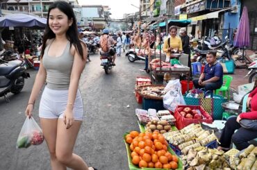 Hidden Gems CAMBODIAN Street Food 2026 - Walking Tour in Toul Tom Poung Market, Phnom Penh