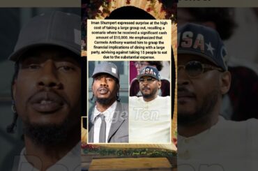 Carmelo Anthony and Iman Shumpert: A Priceless Lesson on Dining Costs #imanshumpert #carmeloanthony