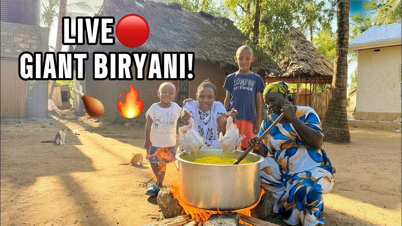LIVE ๐ฅ Cooking GIANT Chicken Biryani in Our African Village! ๐๐ Dream Home Life โค๏ธ LIVE ๐ฅ Cooking GIANT Chicken Biryani in Our African Village! ๐๐ Dream Home Life โค๏ธ