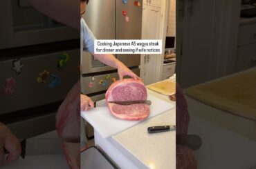 Surprising wife with Japanese A5 wagyu for dinner