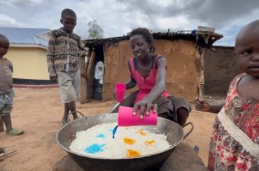 Beautiful African Village Family’s Morning 🏡Dream Home Update & #cooking Traditional Chicken Biryani