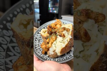 Chicken Alfredo Baked Potato