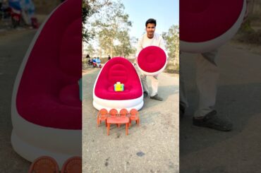 😱 Mini Dining Chair Table Set vs Big Sofa Set | Ultimate Unboxing Showdown 🔥#shorts