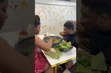 I Took @shamekachante to SEFOFO Restaurant, Dzorwulu to Try Akple and Ademe for The First Time.