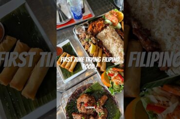 Trying Filipino Food For The first time! Cuisine de Manille📍