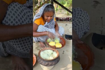 Clay Pot Rice with Boiled Potato, Lau Leaves & Fresh Tomato Mash #recipe #cooking #shorts