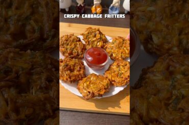 Crispy cabbage fritter recipe #shorts #recipe #snacks #cabbage #trending #viral #shortsfeed #cooking