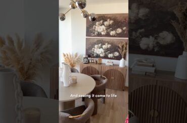 Unpacked Ep. 3: Dining Room Vision | Moody Neutral Dining Room Decor | Apartment Design Inspo