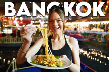 Trying street food in Bangkok Thailand 🇹🇭 world's biggest market & best food spots