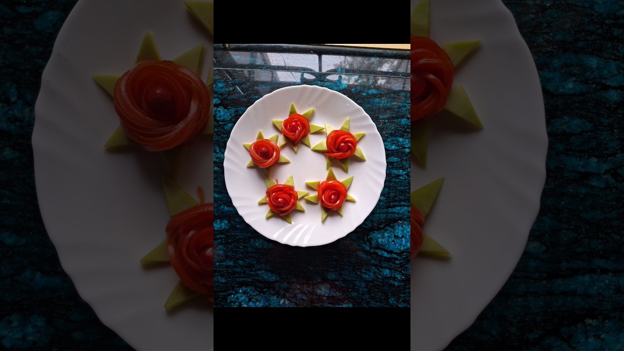 From vine to fine dining. 🍅➡️🌹 #foodstyling #vegetablecarving #foodart #tomatoroseflower From vine to fine dining. 🍅➡️🌹 #foodstyling #vegetablecarving #foodart #tomatoroseflower