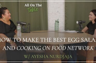 How to Make the Best Egg Salad and Cooking on Food Network with Chef Ayesha Nurdjaja.