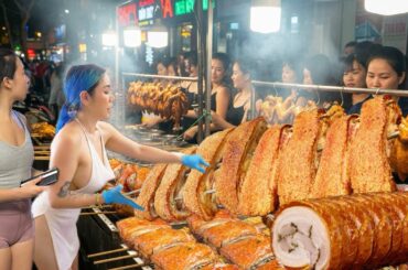 Hanoi’s most famous food street for out-of-town visitors, a lively food paradise