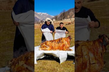 1100 lb Whole Beef Slow Roasted BBQ Underground #food #cooking #asmrfood