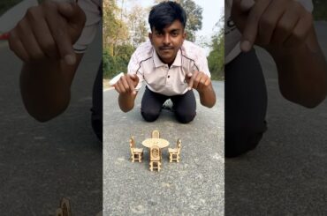 White and cute Ak set dining table￼ unboxing and review