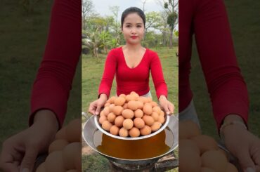 Cooking yummy deep fried egg recipe