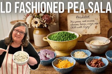 Old Fashioned Pea Salad - Perfect for Spring & Summer