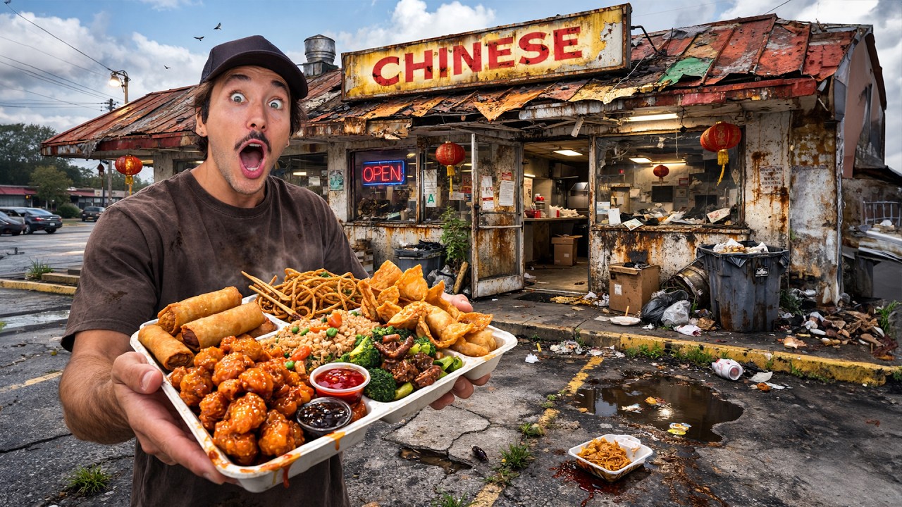 Eating at SKETCHY Restaurants For 24 Hours… Eating at SKETCHY Restaurants For 24 Hours...