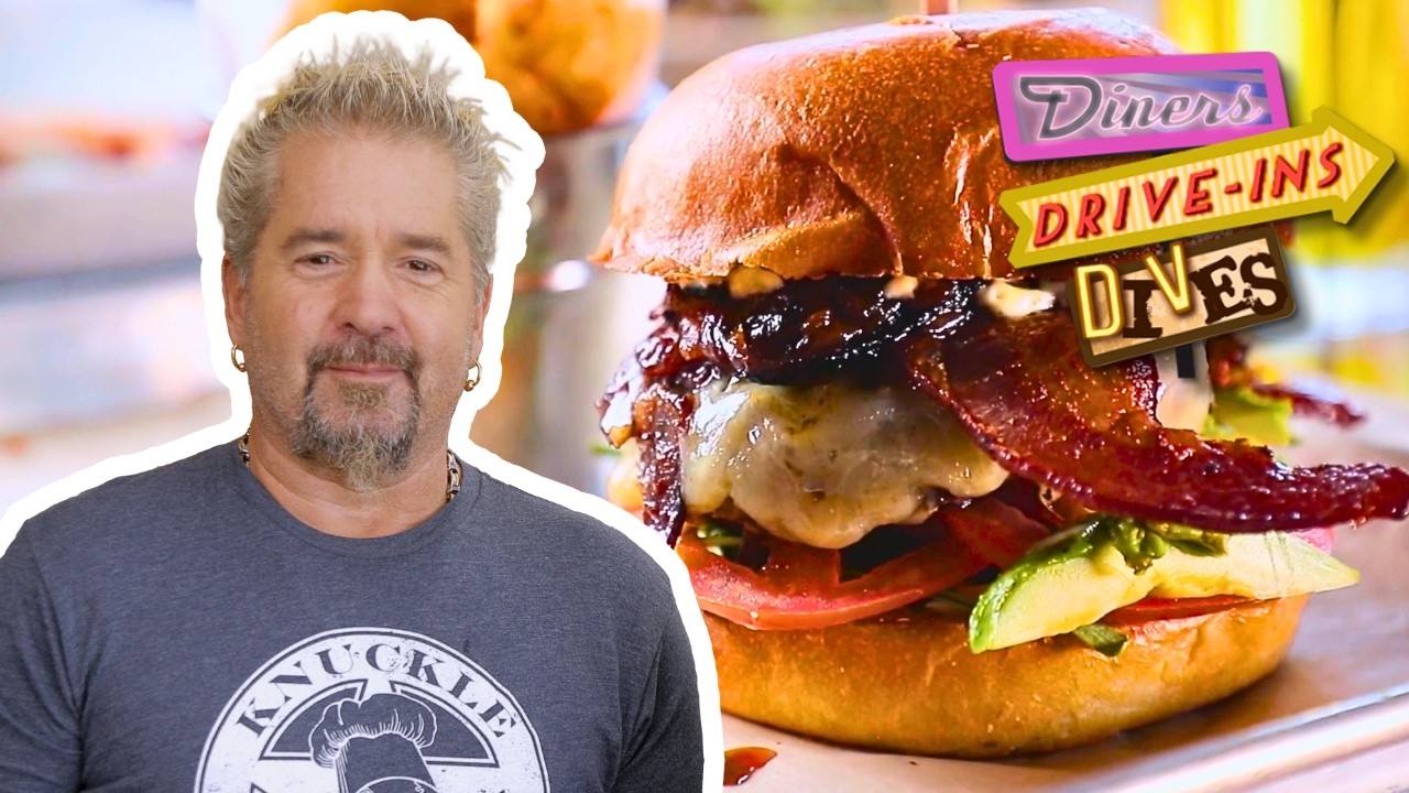 Guy Dives Into a LEGENDARY Cheeseburger in NYC 🍔 | Diners, Drive-Ins and Dives | Food Network Guy Dives Into a LEGENDARY Cheeseburger in NYC 🍔 | Diners, Drive-Ins and Dives | Food Network