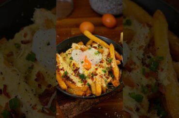 Carbonara Fries #food #cooking #shorts