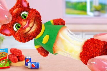 Best Of Food 🤩 How To Make Mini Talking Tom Shaped Nuggets from Cheetos 🔥 Tina Mini Cooking