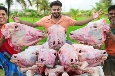 BEEF HEAD SIRI PAYE | Special Siri Paye Recipe | Peshawari Head and Legs Making | Cooking & Eating
