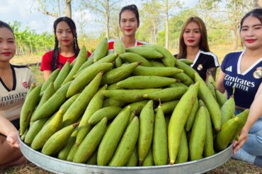 Amazing cooking green Kapok with chili sauce recipe